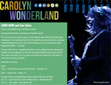Tablet Screenshot of carolynwonderland.com